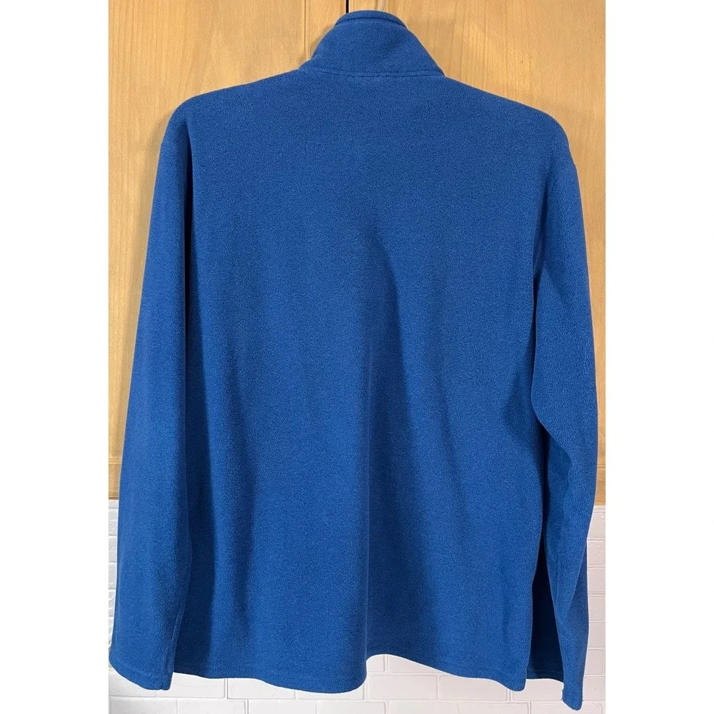 The North Face Fleece Pullover Men's XL Blue TKA 100‎ Quarter Zip Mock